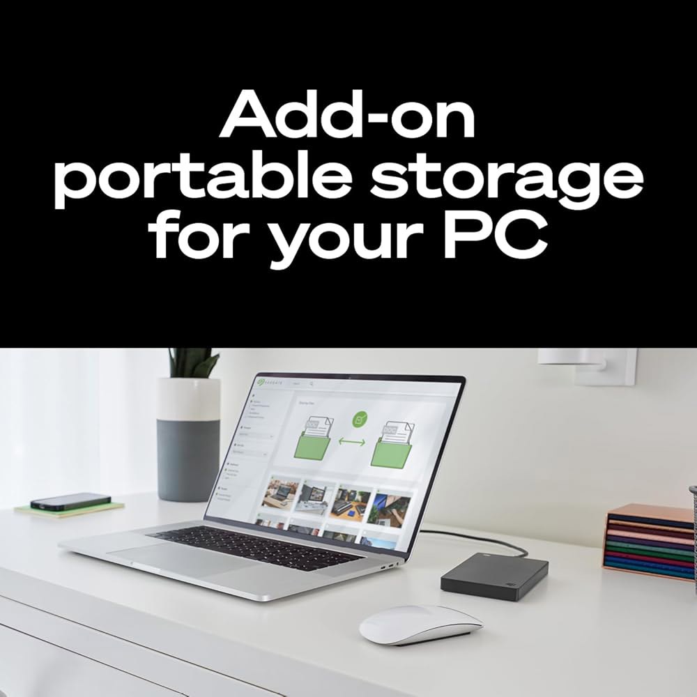 Seagate 휴대용 2TB 외장 하드 드라이브 HDD u2014 USB 3.0(PC, Mac, PlayStation 및 Xbox용) - 1년 구조 서비스(STGX2000400) - 상세 이미지 3