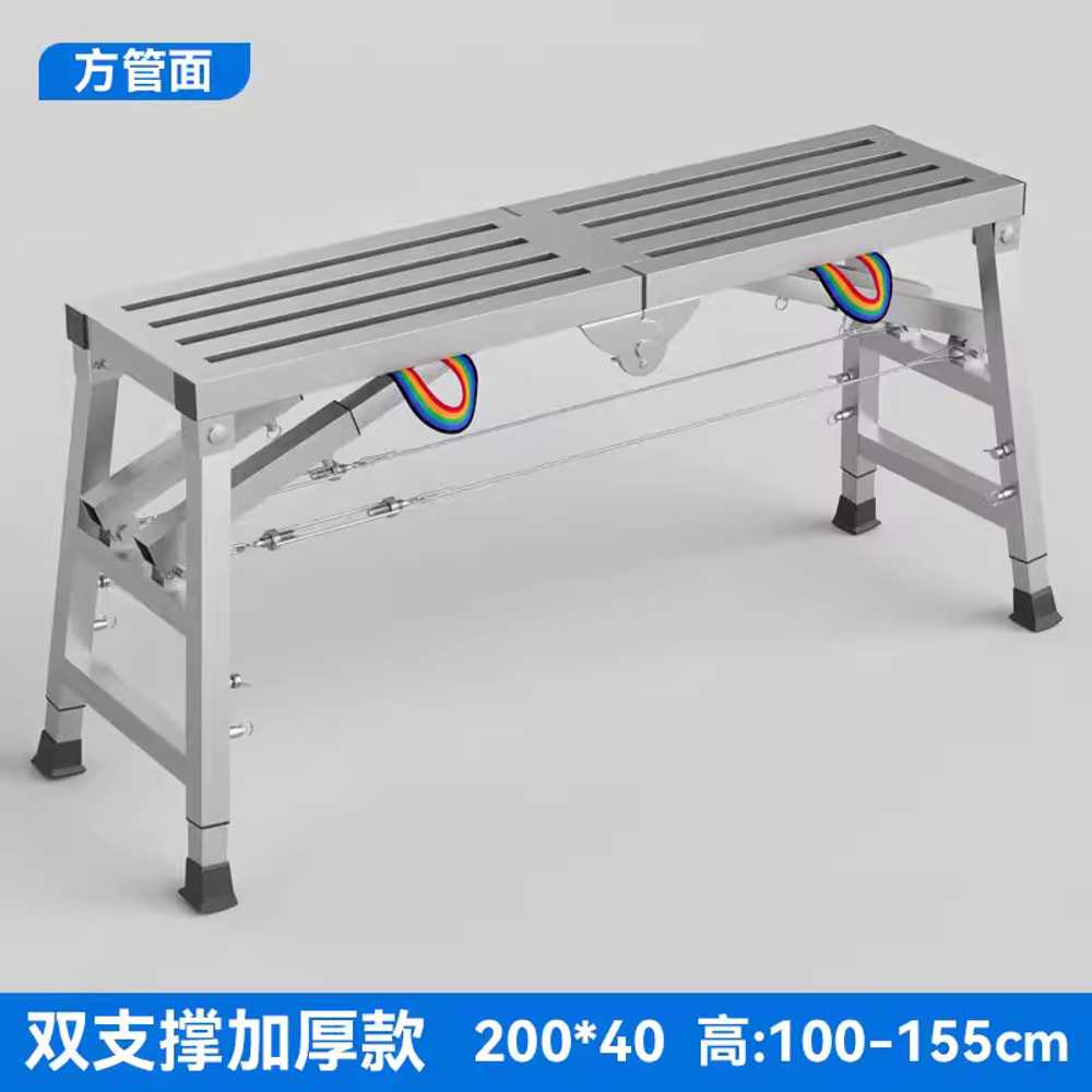 접이식 말비계 작업대 이동식 도배 농장 창고 난간 200x40cm 미끄럼 방지 이미지 7