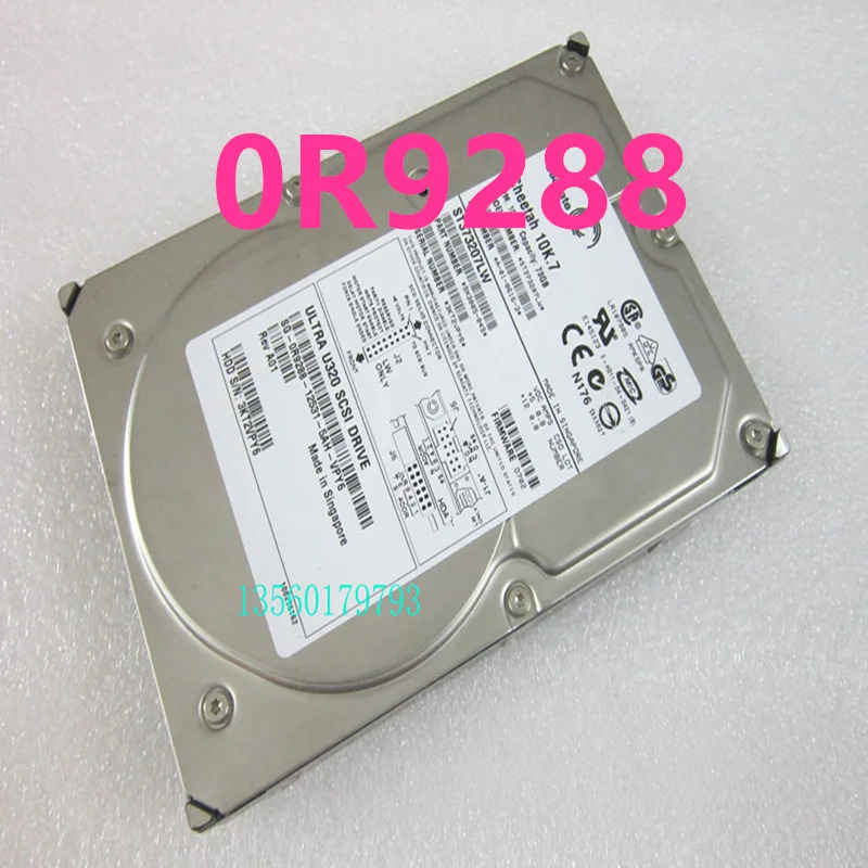 씨게이트 데스크탑 HDD오리지널 하드 73GB 68 핀 SCSI 3.5 인치 10000RPM 16MB ST373207LW 0R9288 0GC827
