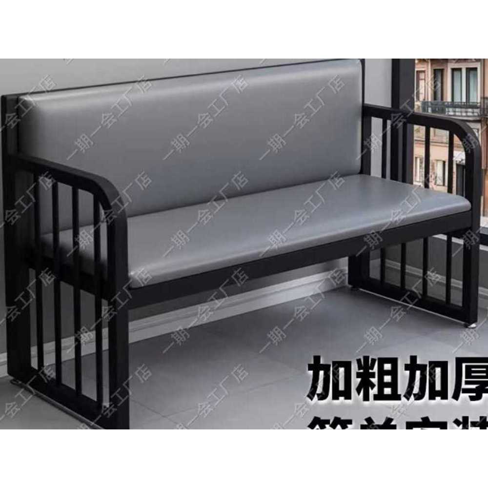 벤치 등받이 의자 약국 병원 용 업소용 대기 소파 체어 85x81 - 상세 이미지 2
