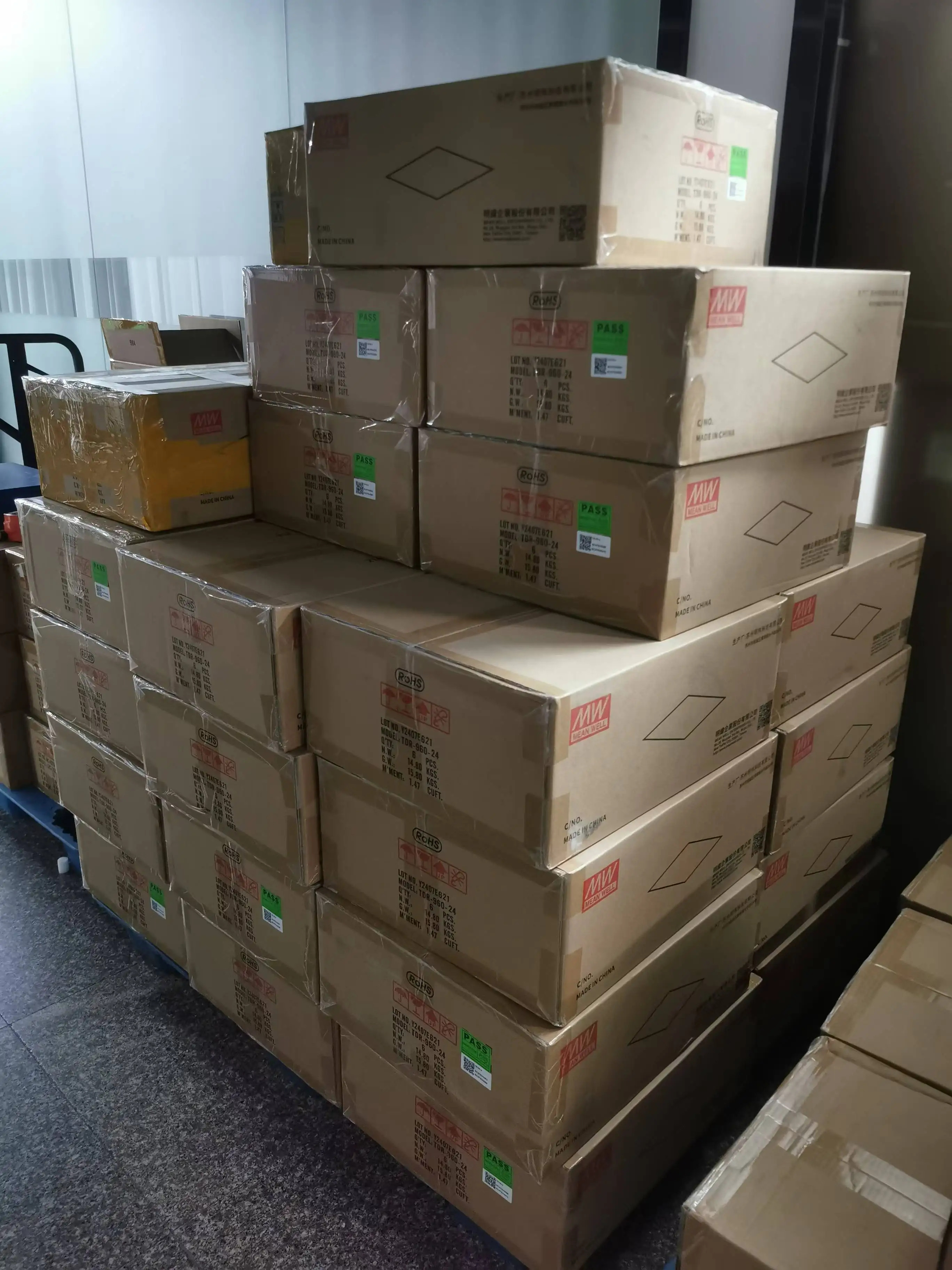 평균 잘 TDR-960-24 960W 24V 40A 스위칭 전원공급장치 기능 슬림 3상 산업DIN 레일