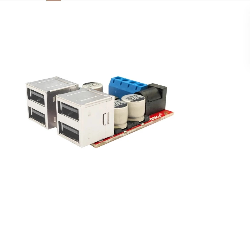 Luotie toolsDC-DC 스텝 다운 전원 모듈 자동차 DIY 휴대폰 지능형 충전기 12 24V  5V8A4USB 포트