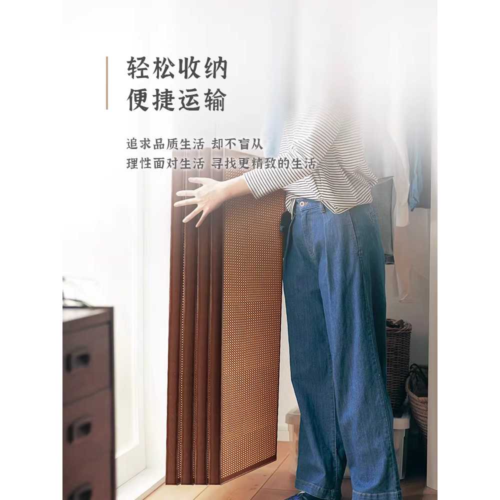 다다미매트 주택 토퍼 거실 왕골 등나무 카페트 여름 65x180cm - 상세 이미지 3
