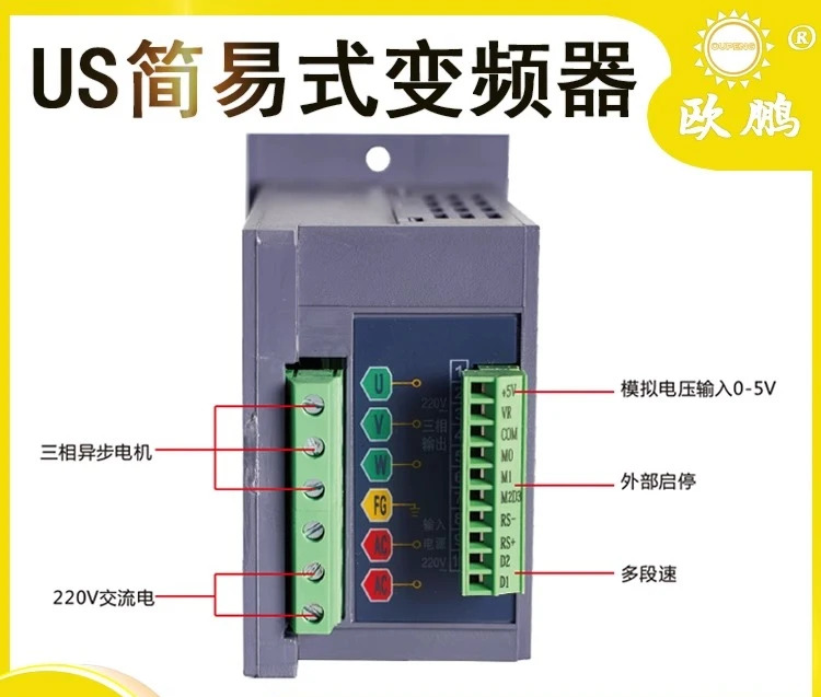 미국 인버터 200/400W750W 이하 기어드 모터 컨트롤러 입력 단상 220V 출력 3상