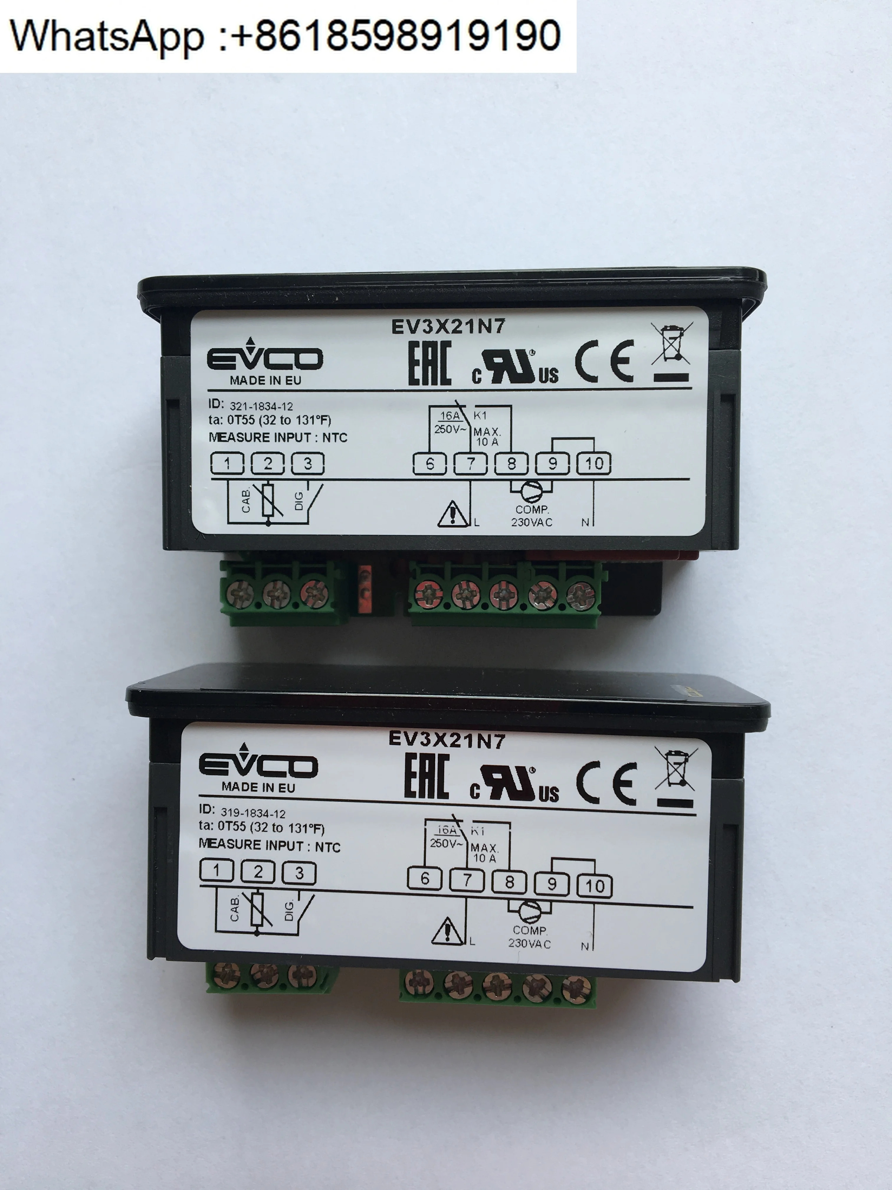 이탈리아 온도 조절기 EV3X21N7 EV3B23N7 EVK401N7 EVKG23N7