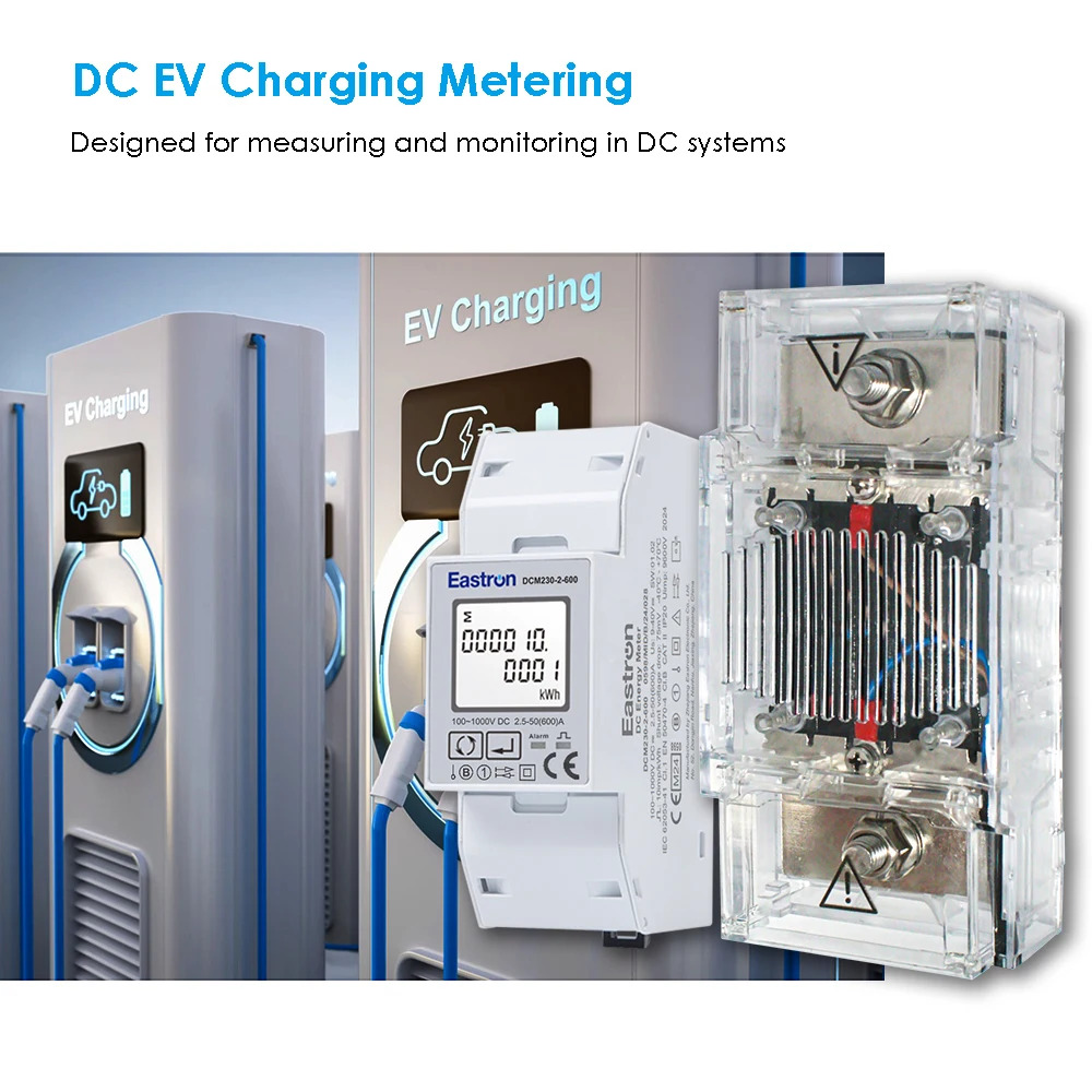 Eastron DCM230-2 시리즈 MID 승150-600A 고속 DC 충전기전류 RS485 전압 측정기
