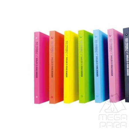 청운 에코 미니 3공 O링 바인더 합지주황 문서바인더 서류보관