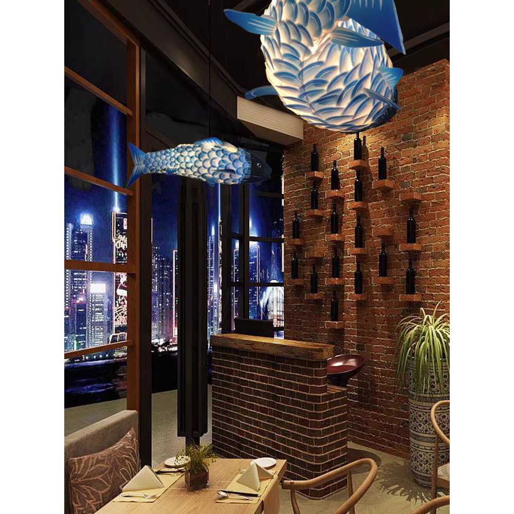 일식집 무드등 물고기 장식 LED 스시 소품 조명 등불 60cm - 상세 이미지 5