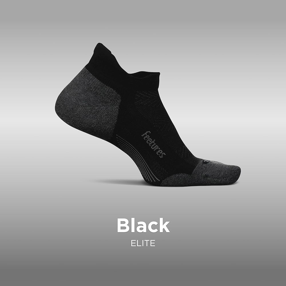 Feetures Elite Max 쿠션 노쇼 XL 뉴 양말 압박 탭 스포츠 (3쌍), 양말, - 블랙 발목 목표 New Black (3 Pair) Small - 상세 이미지 2