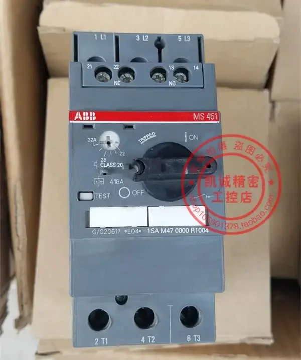 2025.4 MS451-32 ABB 모터 보호 스위치 22-32A 1SAM 470000 R1004
