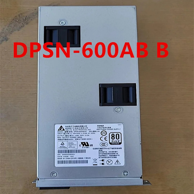 DELTA 48V12.5A 600W 전원공급장치 DPSN-600AB B 거전원공급장치 원본 새 처럼 작동