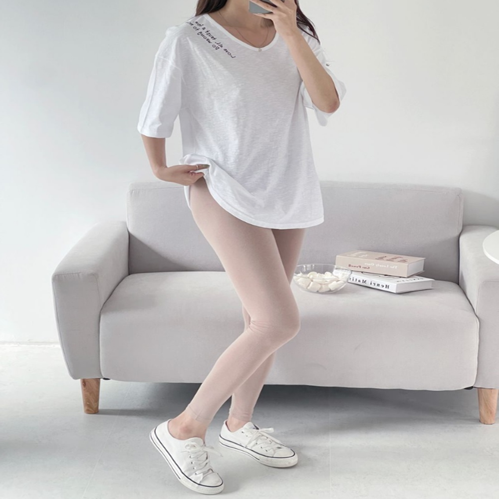 양면밴딩 면모달 편한 레깅스 - 상세 이미지 2