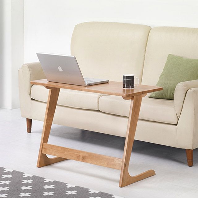 가구의서 고무나무 원목 사이드 테이블 870x400x600mm