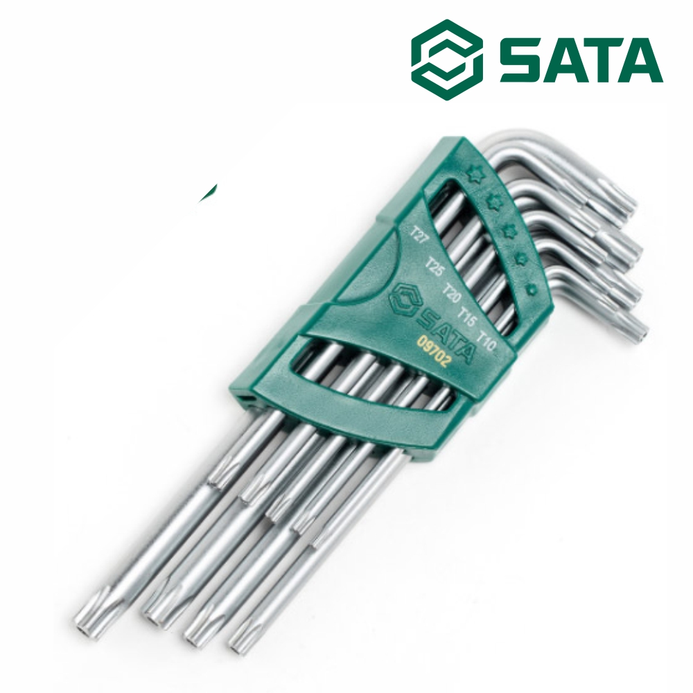 사타 SATA 별 렌치 세트 9PCS 09702 기억자 별랜찌 - 상품 이미지