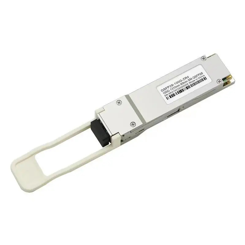 QSFP28 100G ZR4 80km 1310nm LC 커넥터 SMF QSFP 100GGE SFP 광섬유 모듈