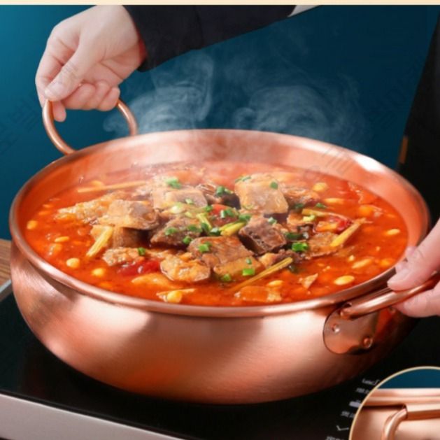 구리냄비 동냄비 편수 양수 소스 일식 소스팬 주방 전골 - 상품 이미지