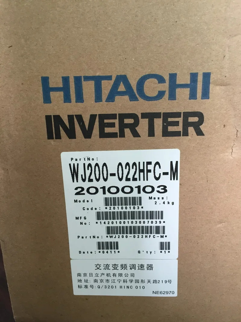2025.4 히타치 인버터 WJ200-007HFC-M 3상 380V 0.75KW .