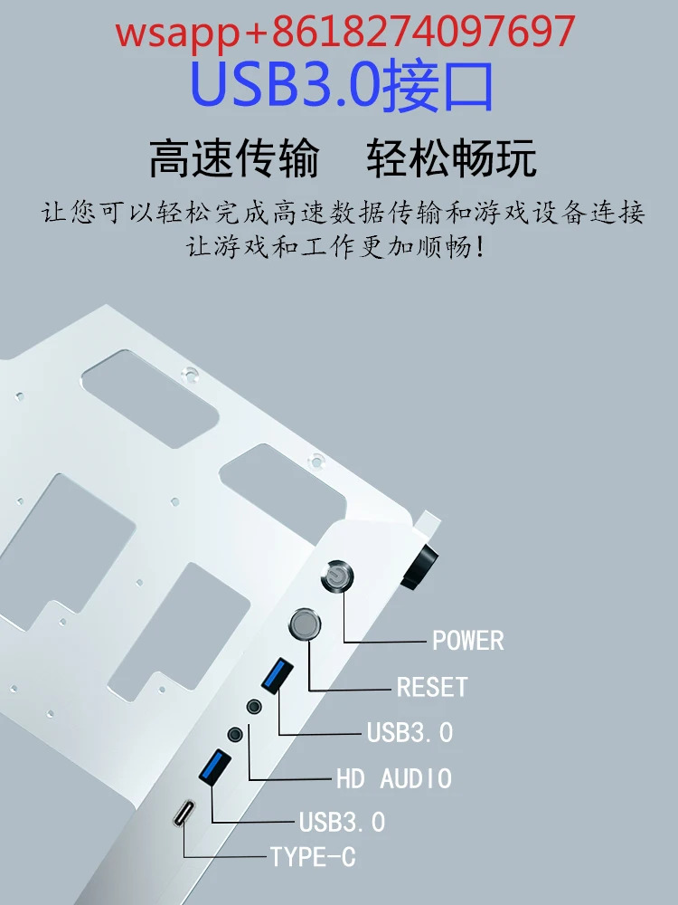 SuYan A 알루미늄 합금 금속 심플 오픈컴퓨터 수냉식 M 핸드 헬드 E 랙 ITX