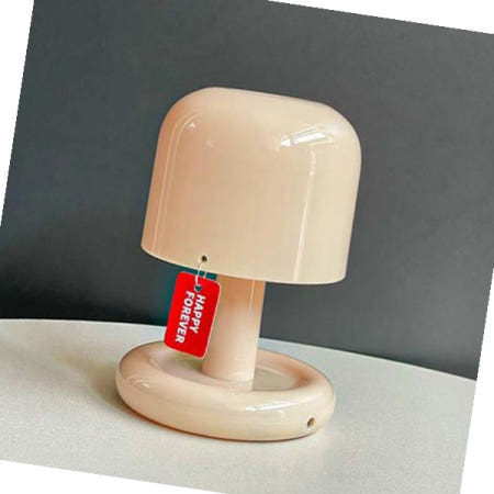 귀여운 세이렌하데스 크림 머쉬룸 미니램프 DL21