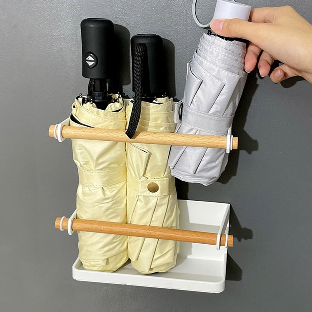 우산꽃이 벽걸이 거치대 자석형 현관 수납 장우산 정리대