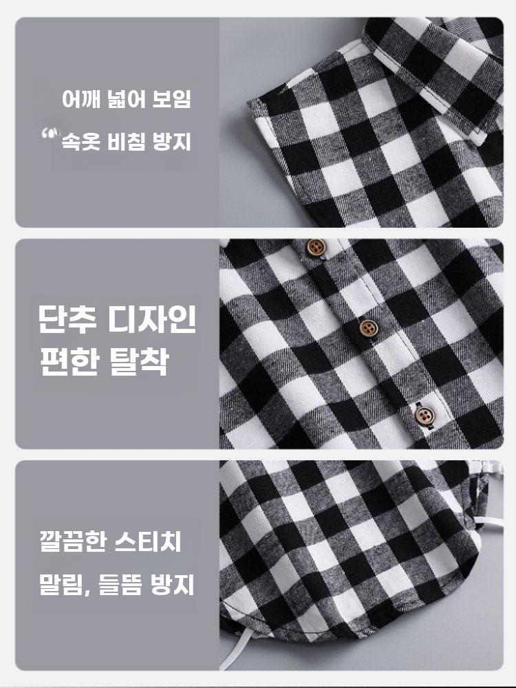 남성용 셔츠 가짜 카라 순면 화이트 정장 레이어드 소품 - 상세 이미지 5