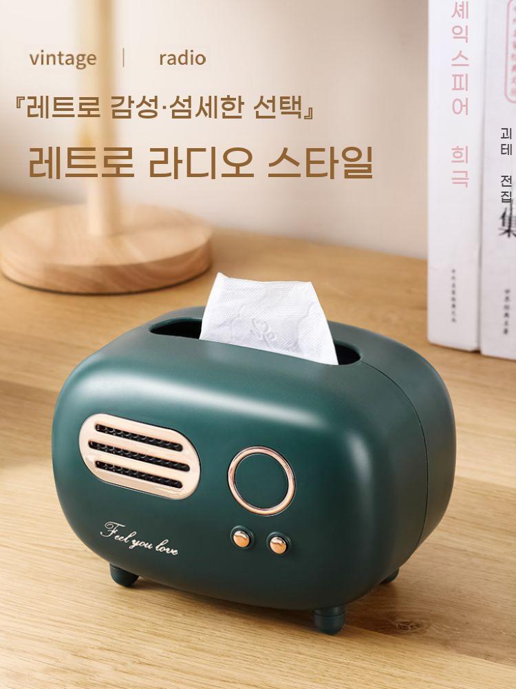 레트로 빈티지 예쁜 냅킨 티슈케이스 화장지케이스 보관함 케이스 페이퍼 박스 물티슈 - 상세 이미지 3