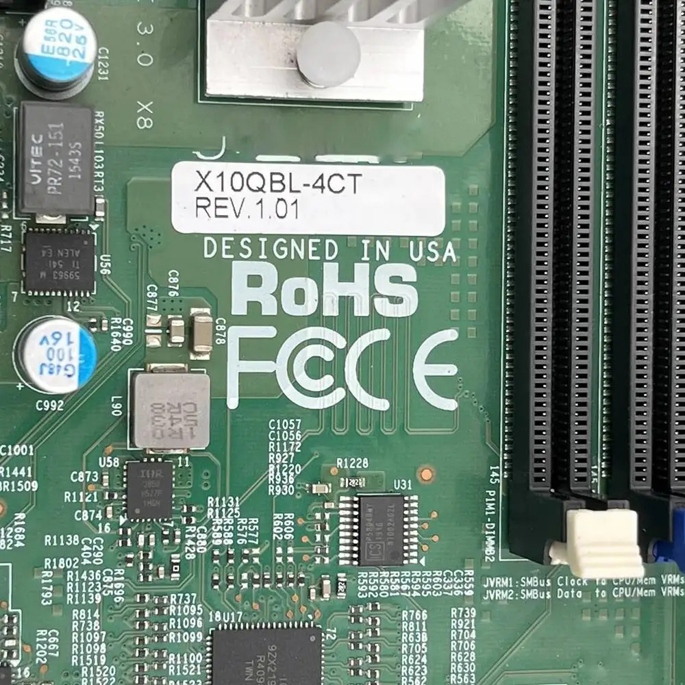 Supermicro 마더보드X10QBL-4CT 쿼드 소켓 R1LGA 2011 Xeon 프로세서 E7-8800 v4/3 E7-4800 지원
