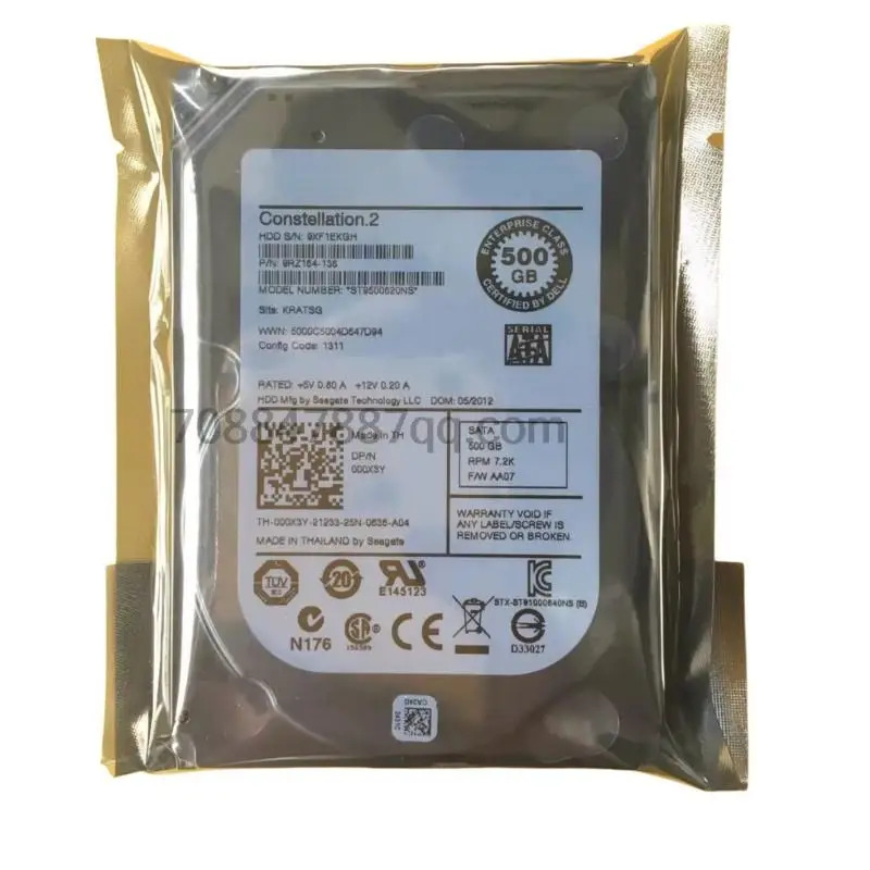 오리지널 9RZ164-636 ST 9500620 NS 0609Y5 609Y5 SATA 6G 500G