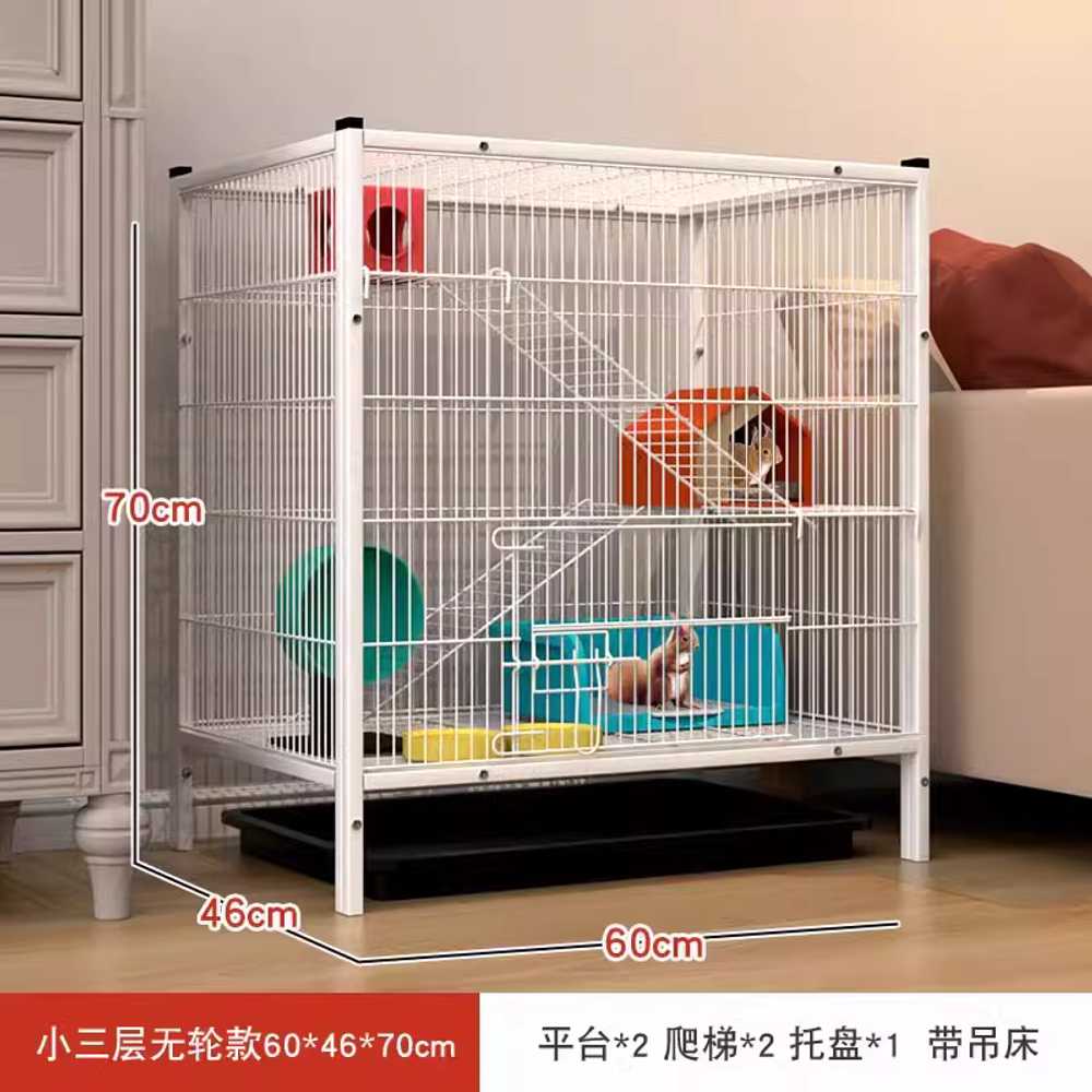 슈가글라이더 케이지 친칠라 복층 하우스 빌라 방수 55x38x60cm 2단 이미지 7