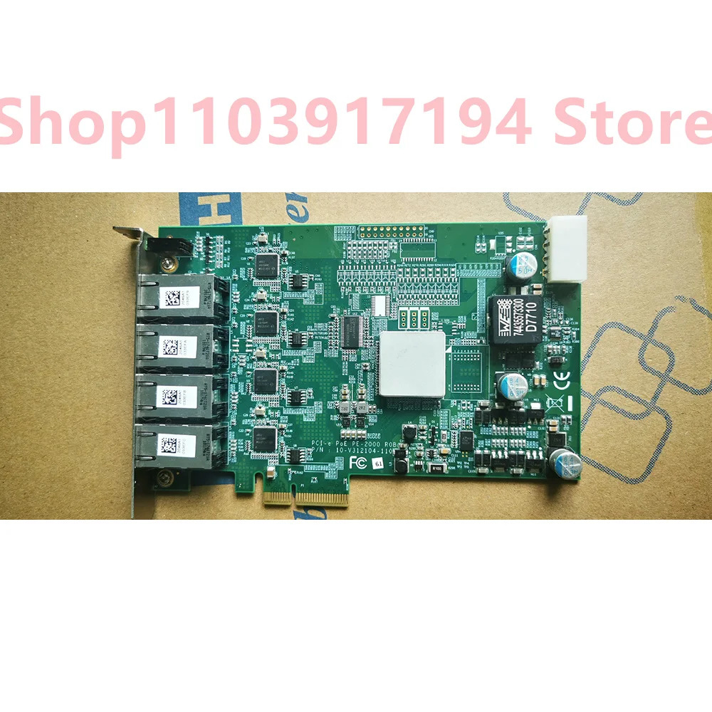 Vecow PE-2004 PCI-e Poe 4 기가비트 네트워크 카드 이미지카드 포트 포함