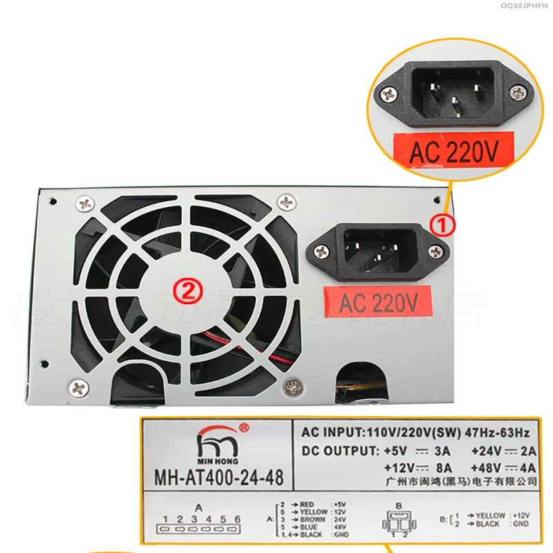 MINHONG 5V3A 12V8A 24V2A 48V4A 400W MH-AT400-24V-48 새 전원공급장치