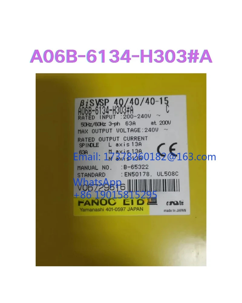 A06B-6134-H303 A 리퍼 서보 드라이브 정상