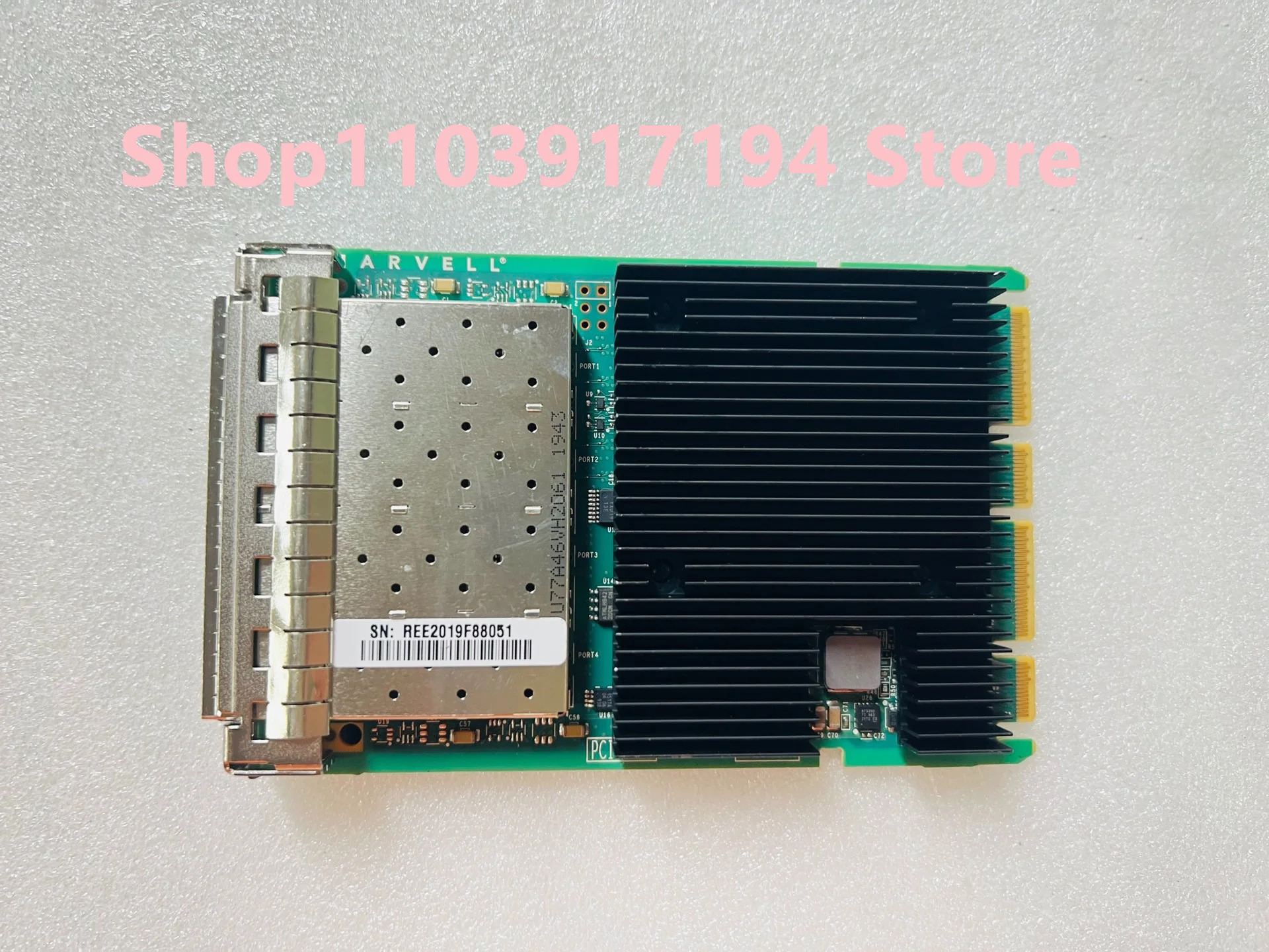 QLogic QL41134HQCU SFP 4포트 10기가비트 광섬유 네트워크 카드용