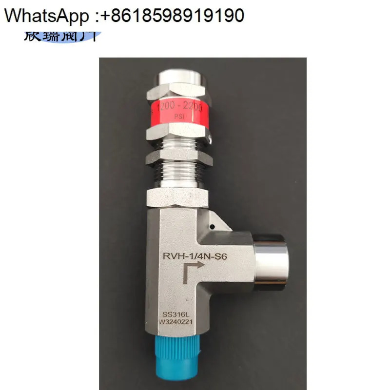 스테인레스 스틸 비례 언로드 밸브 고압 내부 외부 스레드 2200PSI 316L