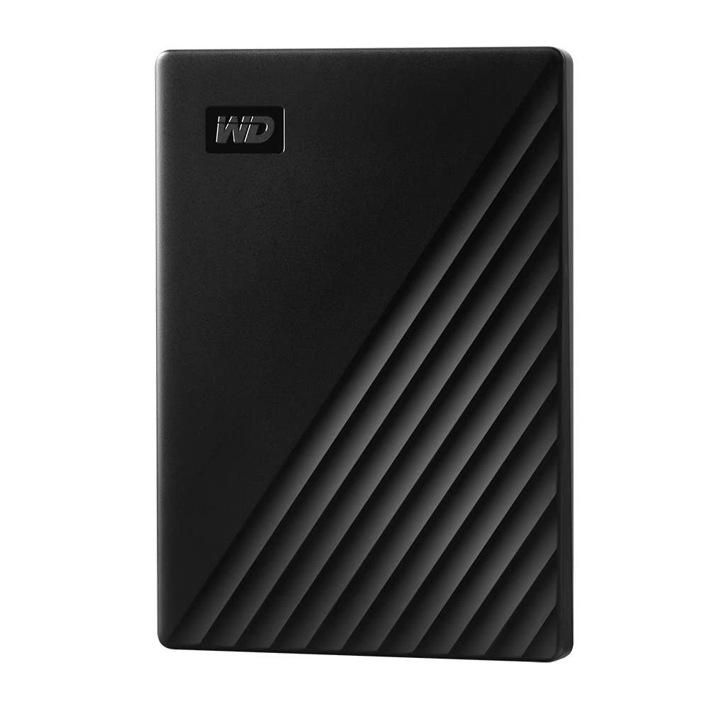 WD 2TB My Passport, 휴대용 외장 하드 드라이브, 블랙, 랜섬웨어 방지 및 비밀번호 보호 기능이 있는 백업 소프트웨어, USB 3.1 / 3.0 호환 - WDBYVG - 상품 이미지
