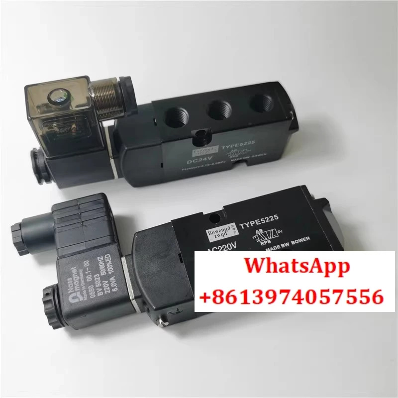 솔레노이드 밸브 TYPE5225 AC220V DC24V 2위치 5방향 플레이트 방향
