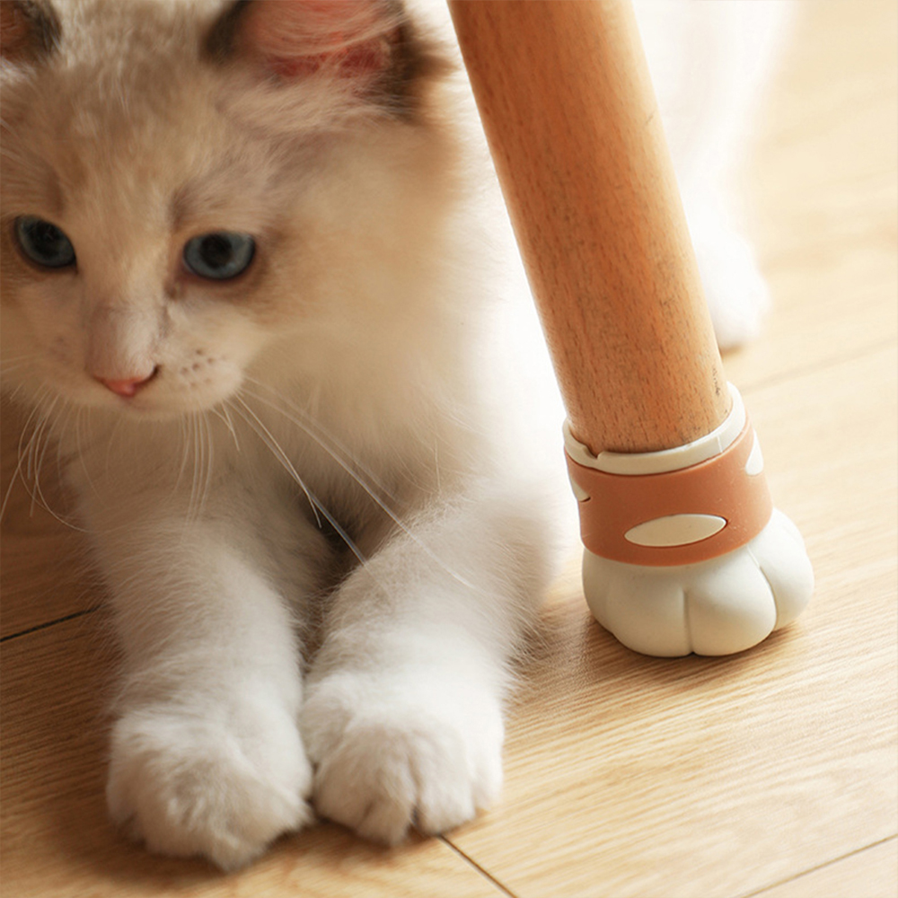 고양이 의자발커버 실리콘 소음방지 다리커버 다리캡 양말 식탁 미끄럼방지