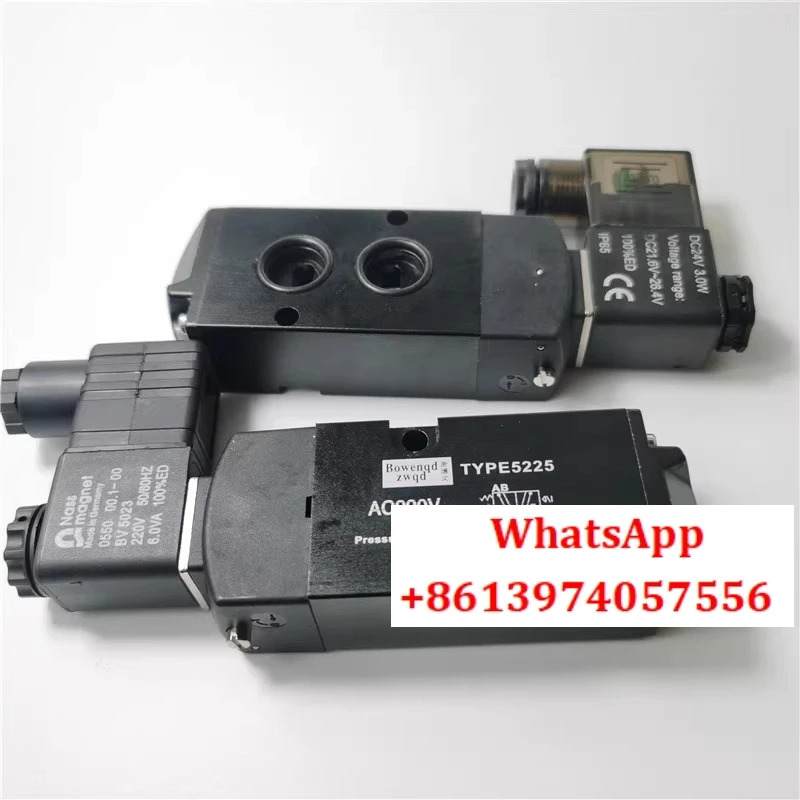솔레노이드 밸브 TYPE5225 AC220V DC24V 2위치 5방향 플레이트 방향
