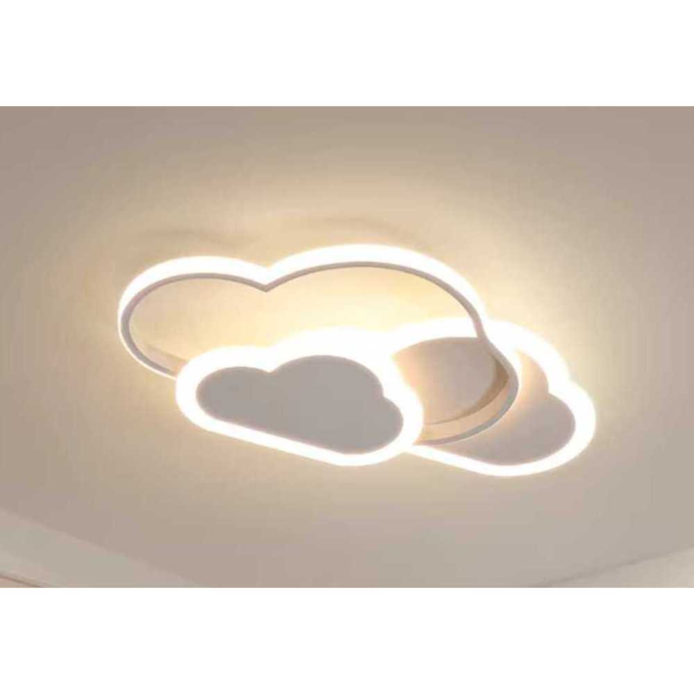 구름조명 LED 천장조명 아이방 침실 취침등 키즈 방등 구름형 - 화이트 42cm - 3가지 조명 - 상품 이미지