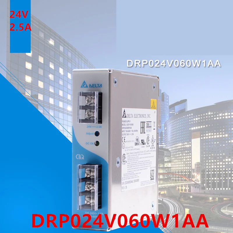 DELTA 24V2.5A 60W DRP024V060W1AA EOE새 레일 전원공급장치 11010006 DRP024V060W1AZ