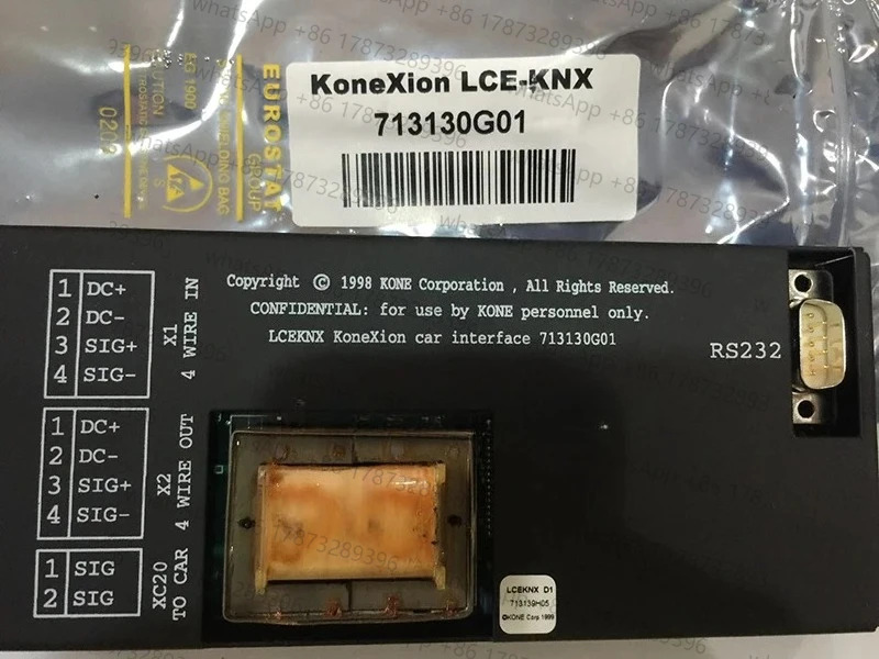 오리지널 Kone 엘리베이터 PCB LCE-KNX 보드 KM713130G01
