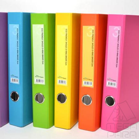 청운 에코컬렉터 3공D링 바인더 3cm 합지노랑 도큐먼트파일 파일케이스