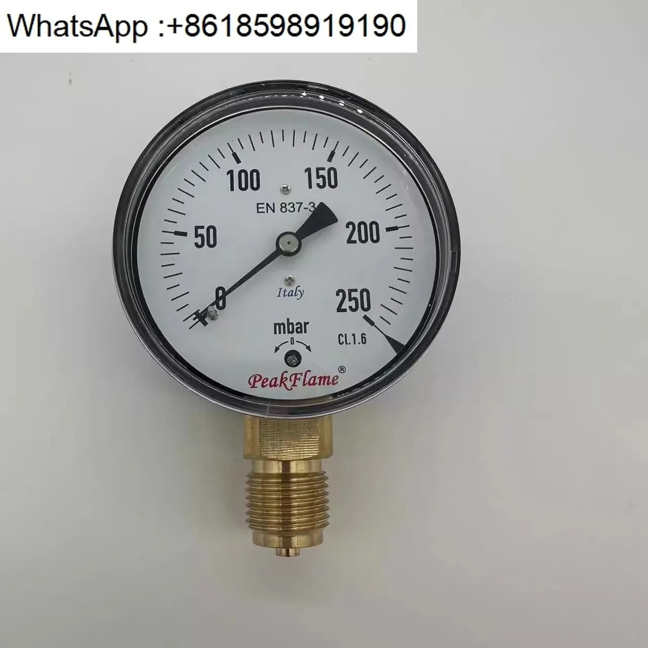 EN837-3/ 압력 게이지 0-100mbar/0-160mbar/0-250mbar