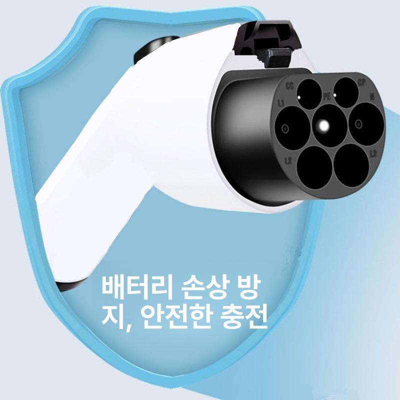 전기차 충전 어댑터 가정용 케이블 비상용 커넥터 소켓형 10m 3.3kW - 상세 이미지 4