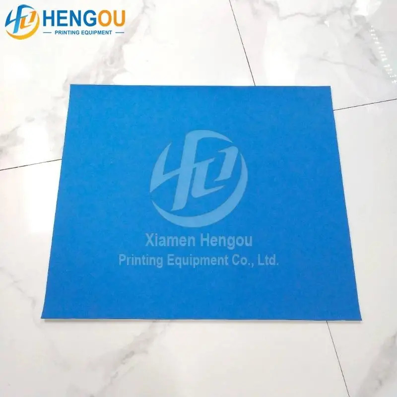 KBA Roland Heidelber SM74 인쇄기계 교체 예비 부품 고무 담요 블루 좋은784x680x1.95mm