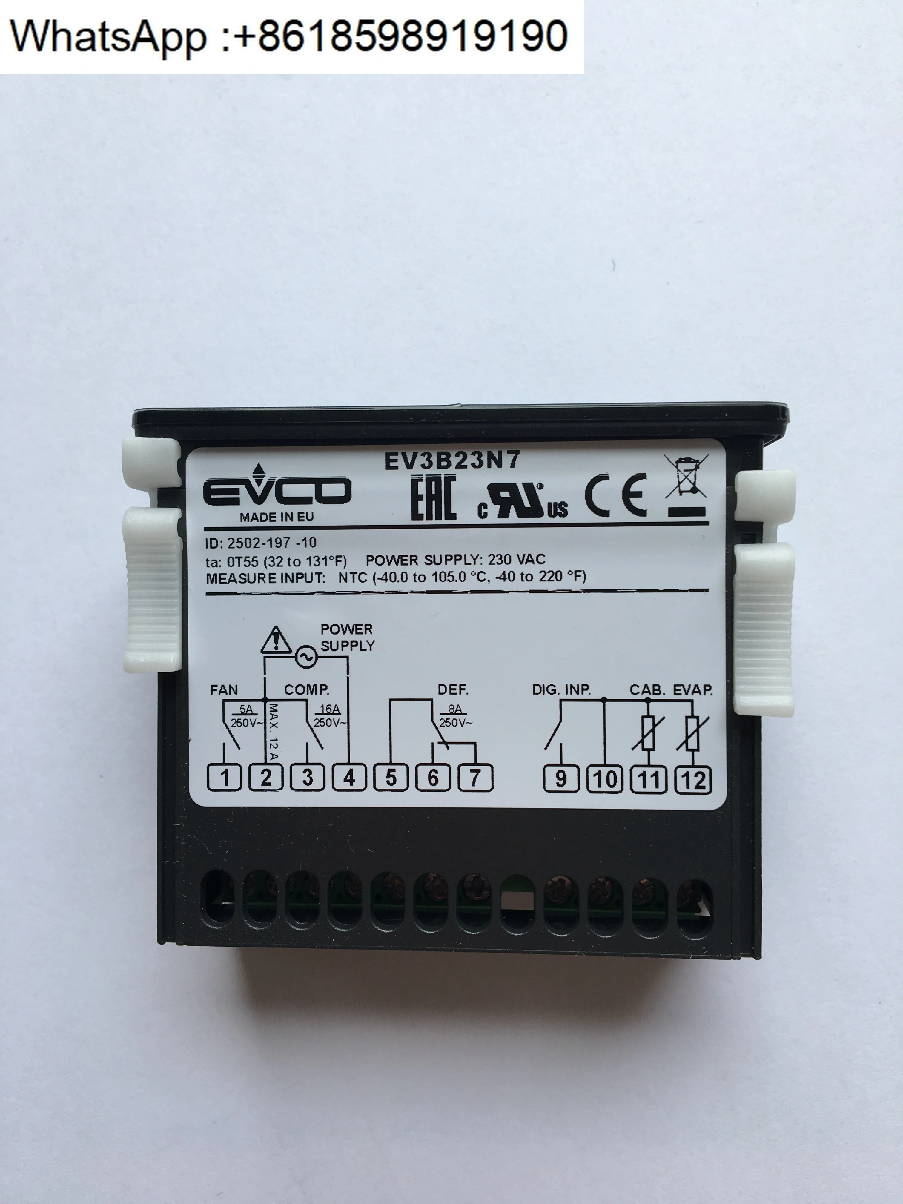 이탈리아 온도 조절기 EV3X21N7 EV3B23N7 EVK401N7 EVKG23N7