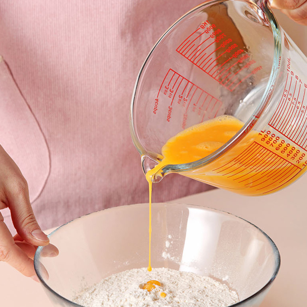 이유식 세제 내열 유리 비커 계량컵 500ml, 1개 - 상세 이미지 3