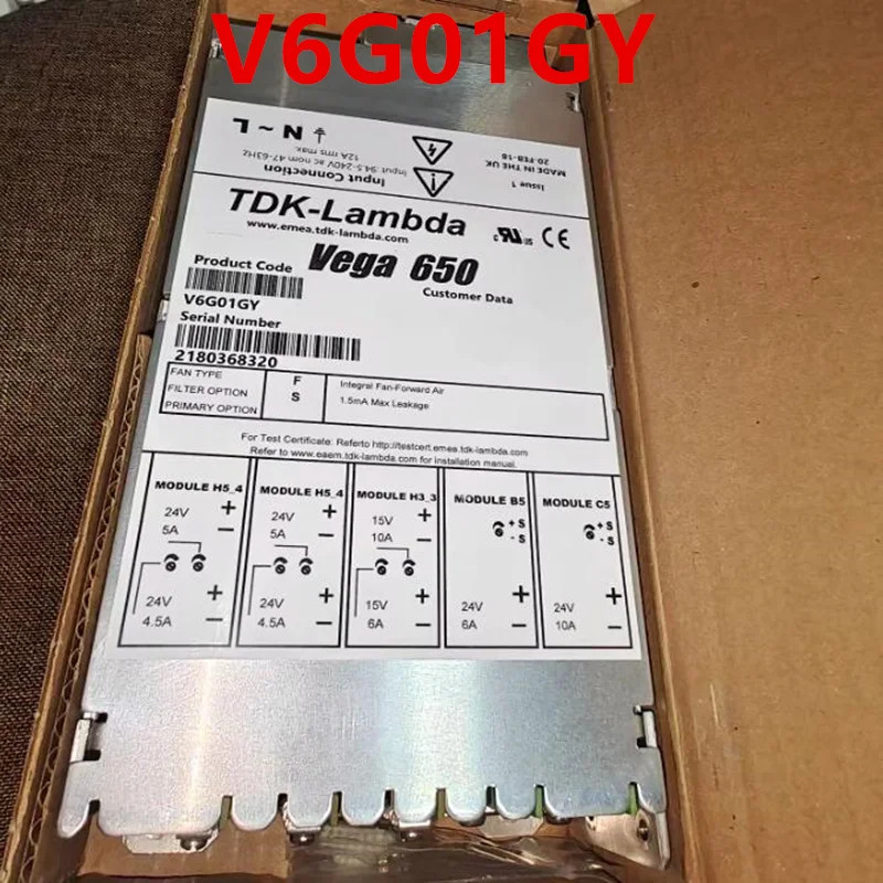 TDK-LAMBDA VEGA 650 650W V6G01GY새 전원공급장치