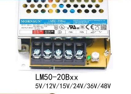 LM50-20B05/12/15/24 AC220 36/48 50W 스위칭 전원공급장치 LRS-50-24