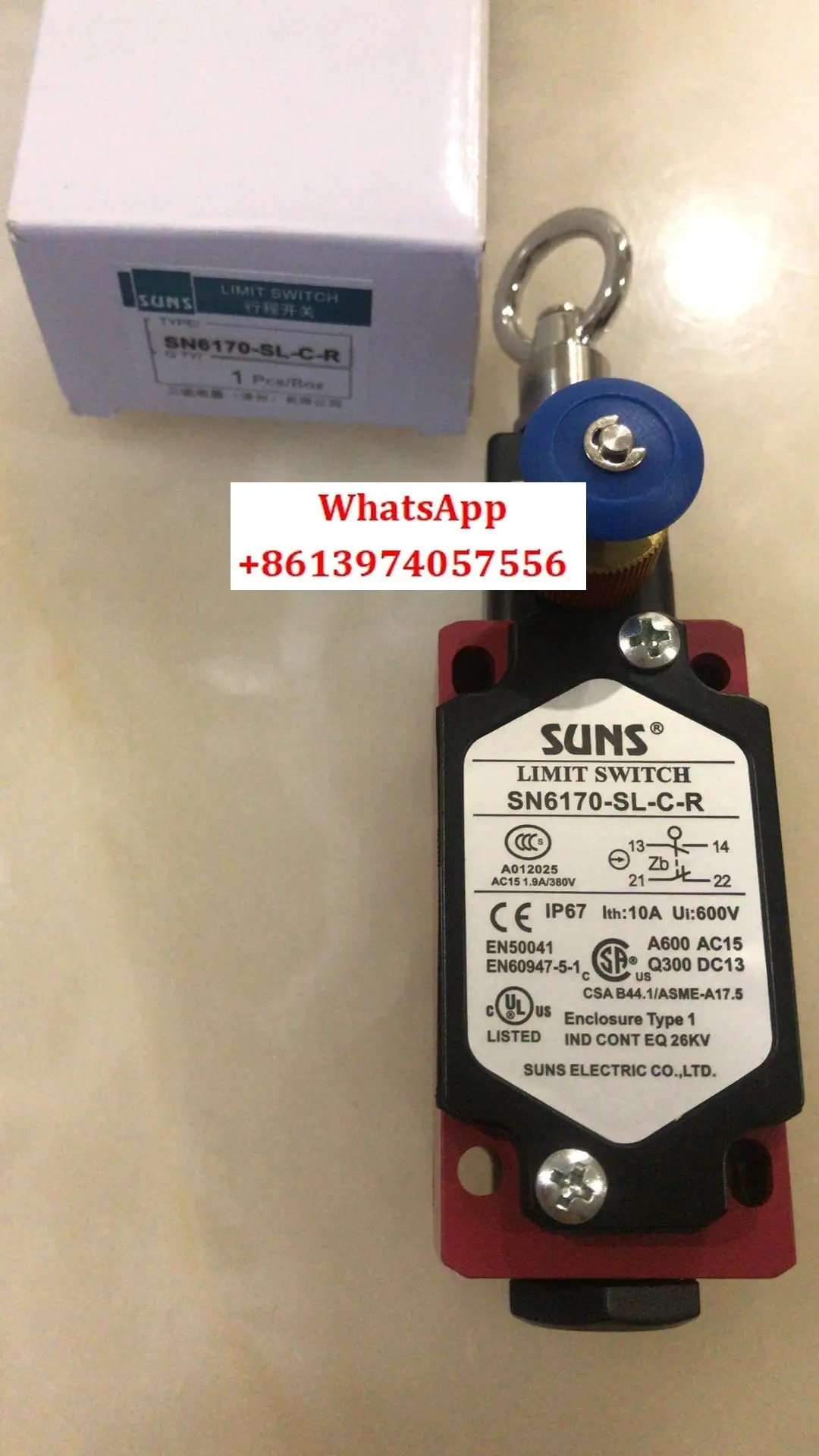 SUNS 풀 로프 스위치 SN6170-SL-C-R/SN4170-SL/SN2170 케이블 비상 정지